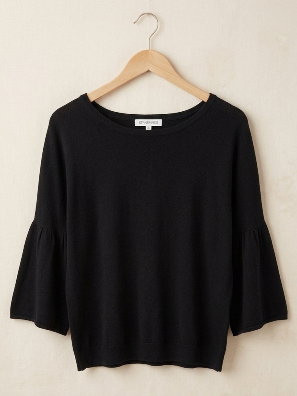Standard People's Project Black Bell Sleeve Blouse